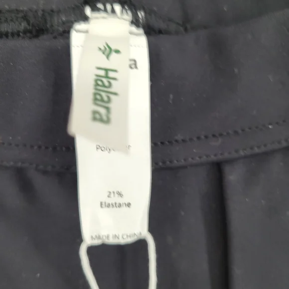 Halara Leg Flowy Solid Palazzo Quick Dry Casual Pants Size Medium Petite Black - Picture 6 of 8